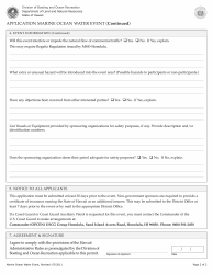 Application for Marine Ocean Water Event - Kaua&#039;i and Maui Districts - Hawaii, Page 2