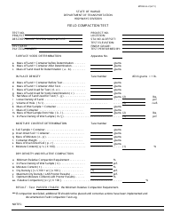 Document preview: Form MTRB LG-2 Field Compaction Test Form - Hawaii