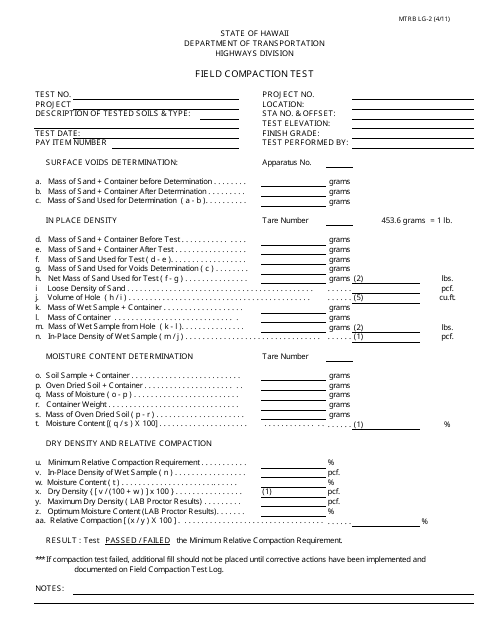 Form MTRB LG-2  Printable Pdf