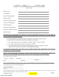 Document preview: Form 2D-P-333 Request for Audio/Video of Court Proceedings - Hawaii