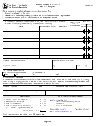 Document preview: Form ITD3120 Idaho Driver's License Record Request - Idaho