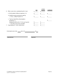 Form CAO FL1-13 Standard Child Support Worksheet - Idaho, Page 2