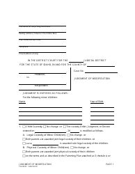 Document preview: Form CAO M8-1 Judgment of Modification - Idaho