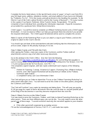 Instructions for Form CAO P1-2 Petition for Paternity, Custody, Visitation and Support - Idaho, Page 2