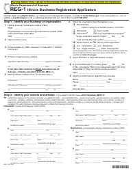 Document preview: Form REG-1 Illinois Business Registration Application - Illinois