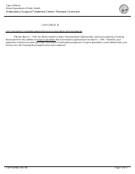 Form 445108 Ambulatory Surgical Treatment Center Renewal Licensure - Illinois, Page 10