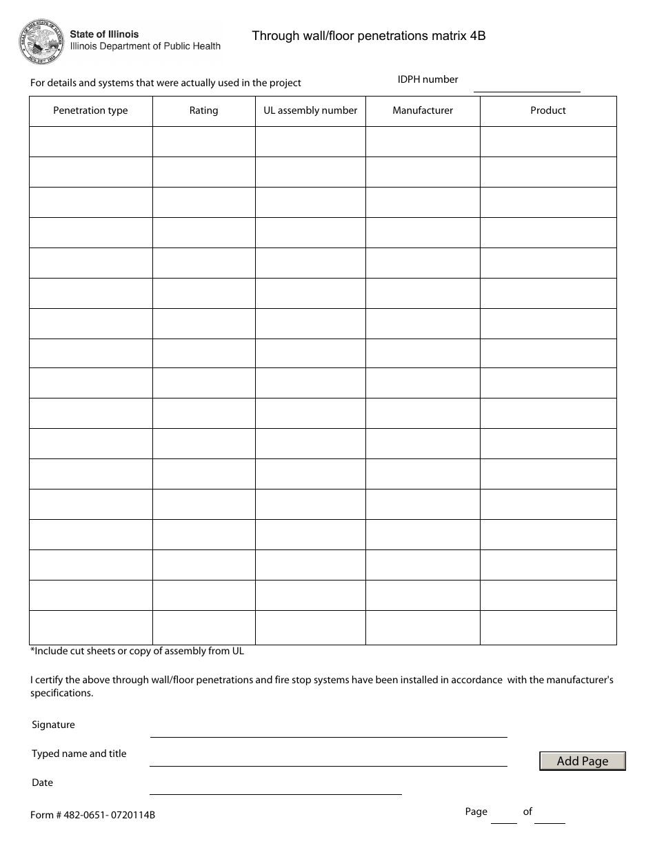 Form 482-0651- 0720114 - Fill Out, Sign Online and Download Fillable ...