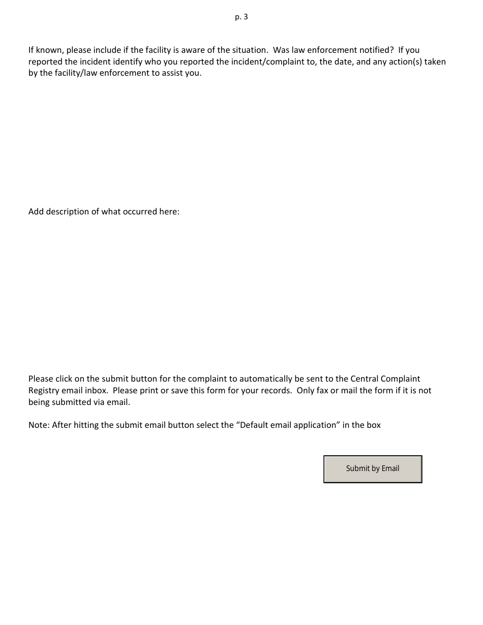 Complaint Form - Illinois, Page 3