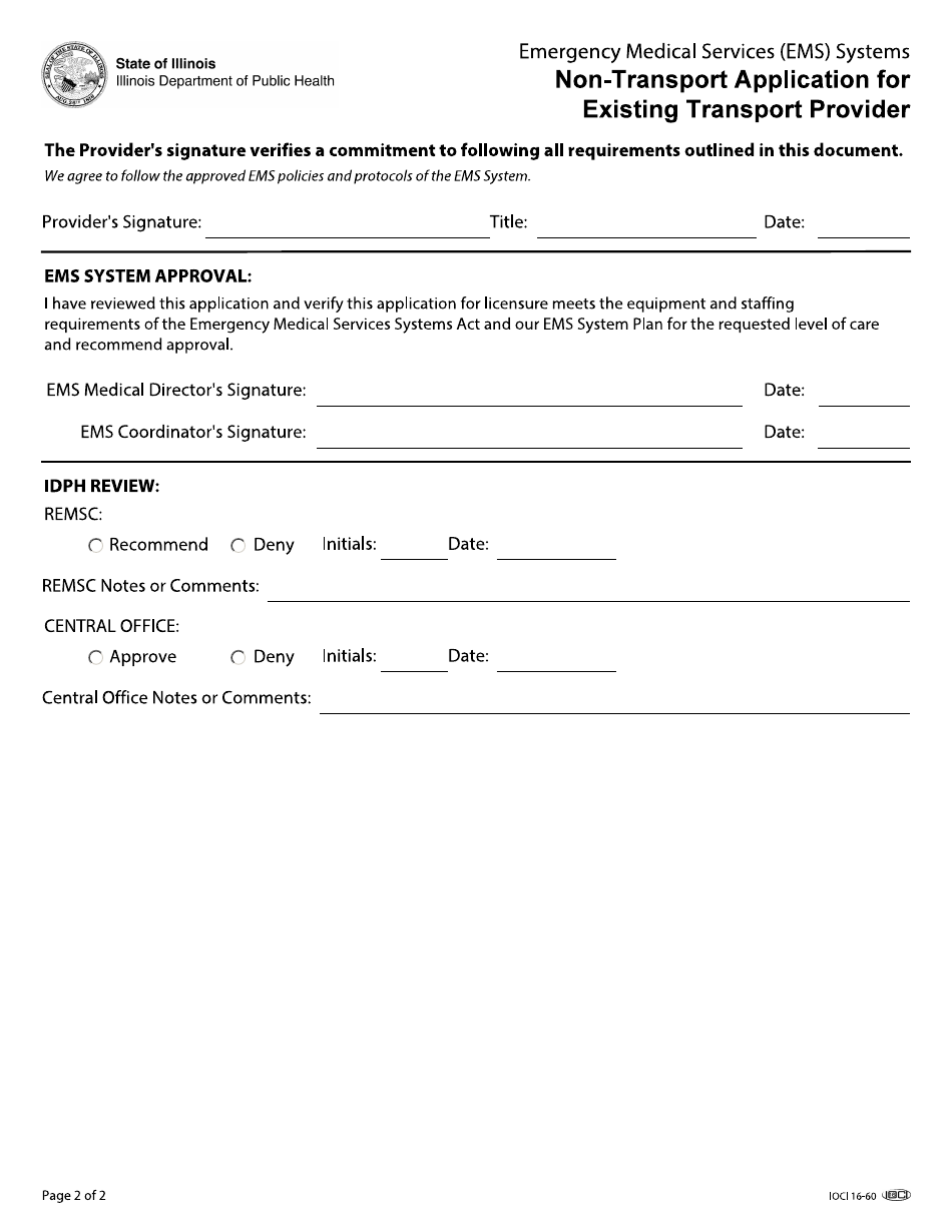 Form IOCI16-60 - Fill Out, Sign Online And Download Fillable PDF ...