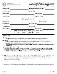 Form IOCI16-60 &quot;Emergency Medical Services (EMS) Systems Non-transport Provider Application&quot; - Illinois