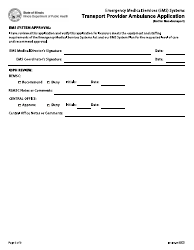 Form IOCI16-60 &quot;Emergency Medical Services (EMS) Systems Transport Provider Ambulance Application&quot; - Illinois, Page 3