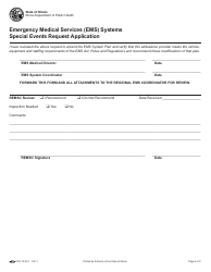 Form IOCI12-231 Emergency Medical Services (EMS) Systems Special Events Request Application - Illinois, Page 2