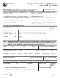 Emergency Medical Services (EMS) Systems Examination Application - Illinois, Page 3