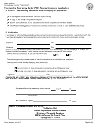 Form 482-0677 Freestanding Emergency Center (FEC) Renewal Licensure Application - Illinois, Page 6
