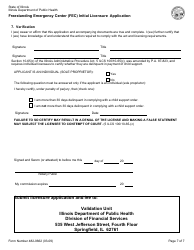 Form 482-0662 Freestanding Emergency Center (FEC) Initial Licensure Application - Illinois, Page 7