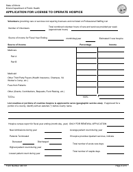 Form 445101 Application for License to Operate Hospice - Illinois, Page 4
