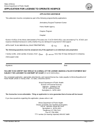 Form 445101 Application for License to Operate Hospice - Illinois, Page 8