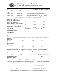 Document preview: Legal Guardian Registration Identification Form - Illinois