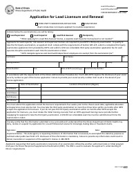 Form IOCI17-557 Application for Lead Licensure and Renewal - Illinois, Page 2