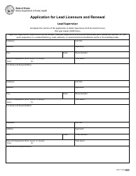 Form IOCI17-557 Application for Lead Licensure and Renewal - Illinois, Page 3