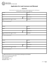 Form IOCI17-557 Application for Lead Licensure and Renewal - Illinois, Page 5
