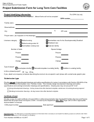 Document preview: Form 443086 Project Submission Form for Long Term Care Facilities - Illinois