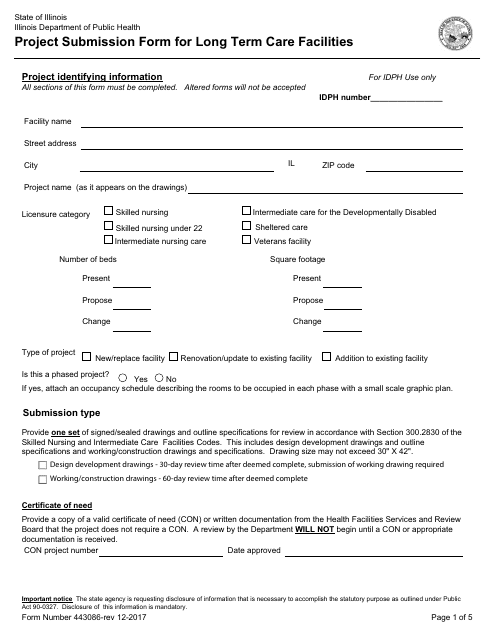 Form 443086  Printable Pdf