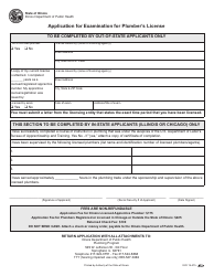 Form IOCI15-475 Application for Examination for Plumber&#039;s License - Illinois, Page 2