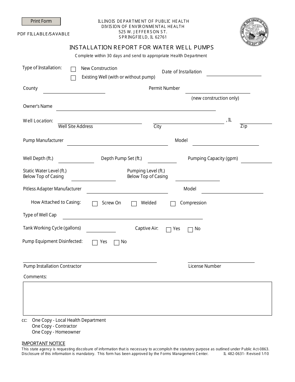 Form IL482-0631 - Fill Out, Sign Online and Download Fillable PDF ...