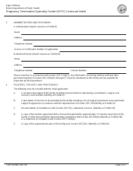 Form 445106 Pregnancy Termination Specialty Center (Astc) Licensure Initial - Illinois, Page 4