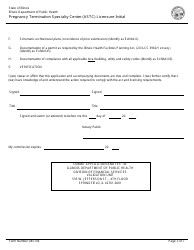 Form 445106 Pregnancy Termination Specialty Center (Astc) Licensure Initial - Illinois, Page 5
