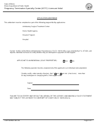 Form 445106 Pregnancy Termination Specialty Center (Astc) Licensure Initial - Illinois, Page 6