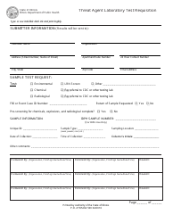 Document preview: Threat Agent Laboratory Test Requisition - Illinois