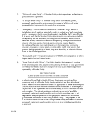 Intergovernmental Mutual Aid Agreement for the Establishment of the Illinois Public Health Mutual Aid System (Iphmas) - Illinois, Page 3