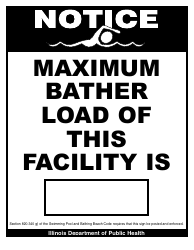 Document preview: Max Bather Load Sign - Illinois