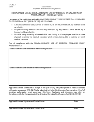 Document preview: Form CFS452-7 Compliance With the Compassionate Use of Medical Cannabis Pilot Program Act - Child Care Facility - Illinois
