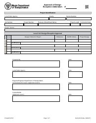 Document preview: Form BLR22125 Approval of Design Exception Addendum - Illinois