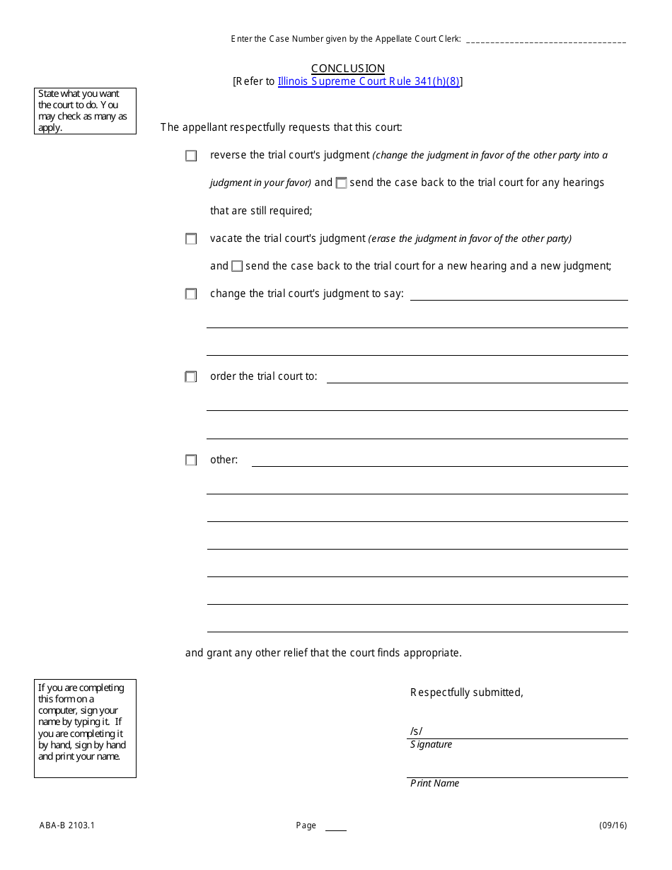 Form ABA-B2103.1 Appellants Brief - Illinois, Page 29