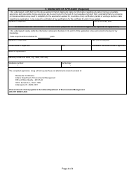 State Form 47289 Application for Wastewater Treatment Plant Operator Certification Examination - Indiana, Page 4