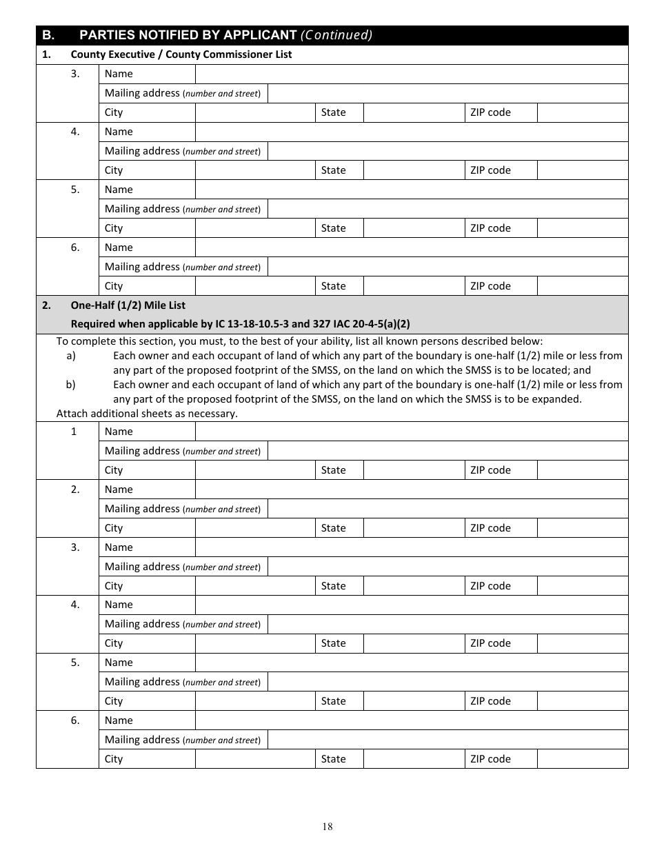 State Form 56423 Satellite Manure Storage Structure (Smss) Permit Application Packet - Indiana, Page 20