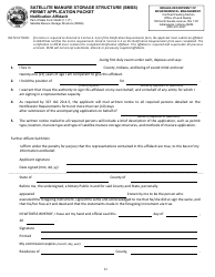 State Form 56423 Satellite Manure Storage Structure (Smss) Permit Application Packet - Indiana, Page 25