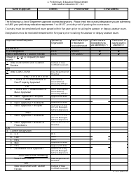Form 51-123 Application for Examination for City/County Assessor or Deputy Assessor - Iowa, Page 3