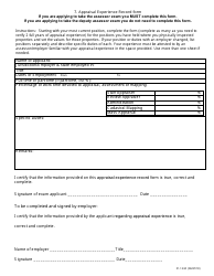 Form 51-123 Application for Examination for City/County Assessor or Deputy Assessor - Iowa, Page 4