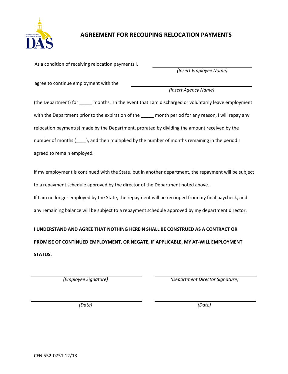 Form CFN552-0751 - Fill Out, Sign Online and Download Fillable PDF ...