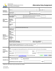 Form CFN552-0780 Alternative Duty Assignment - Iowa