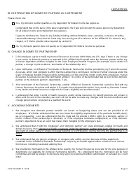 Form CFN552-0693 Affidavit of Domestic Partnership - Iowa, Page 2