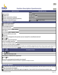 Form CFN552-0094 Position Description Questionnaire - Iowa