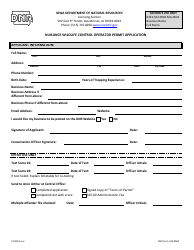 Document preview: DNR Form 542-8060 Nuisance Wildlife Control Operator Permit Application - Iowa