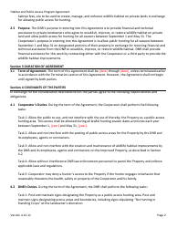 Habitat and Public Access Program Agreement - Iowa, Page 2