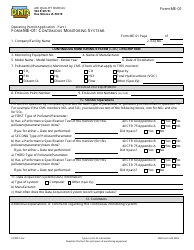 Document preview: Form ME-01 (DNR Form 542-1484) Continuous Monitoring Systems - Iowa